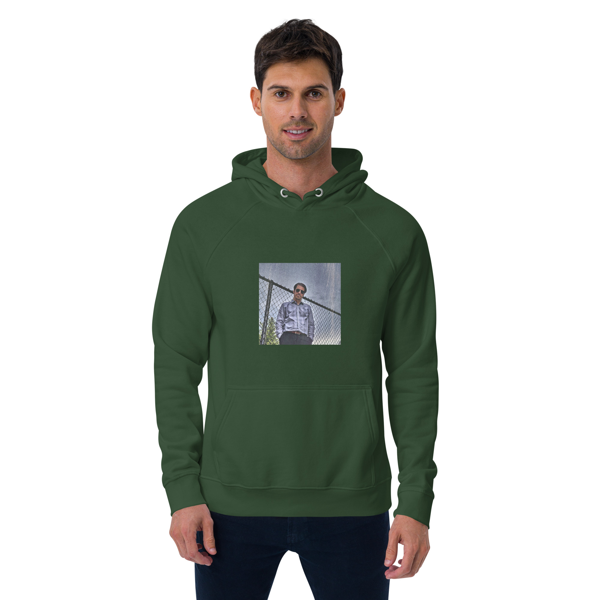 Unisex eco raglan hoodie - Image 7