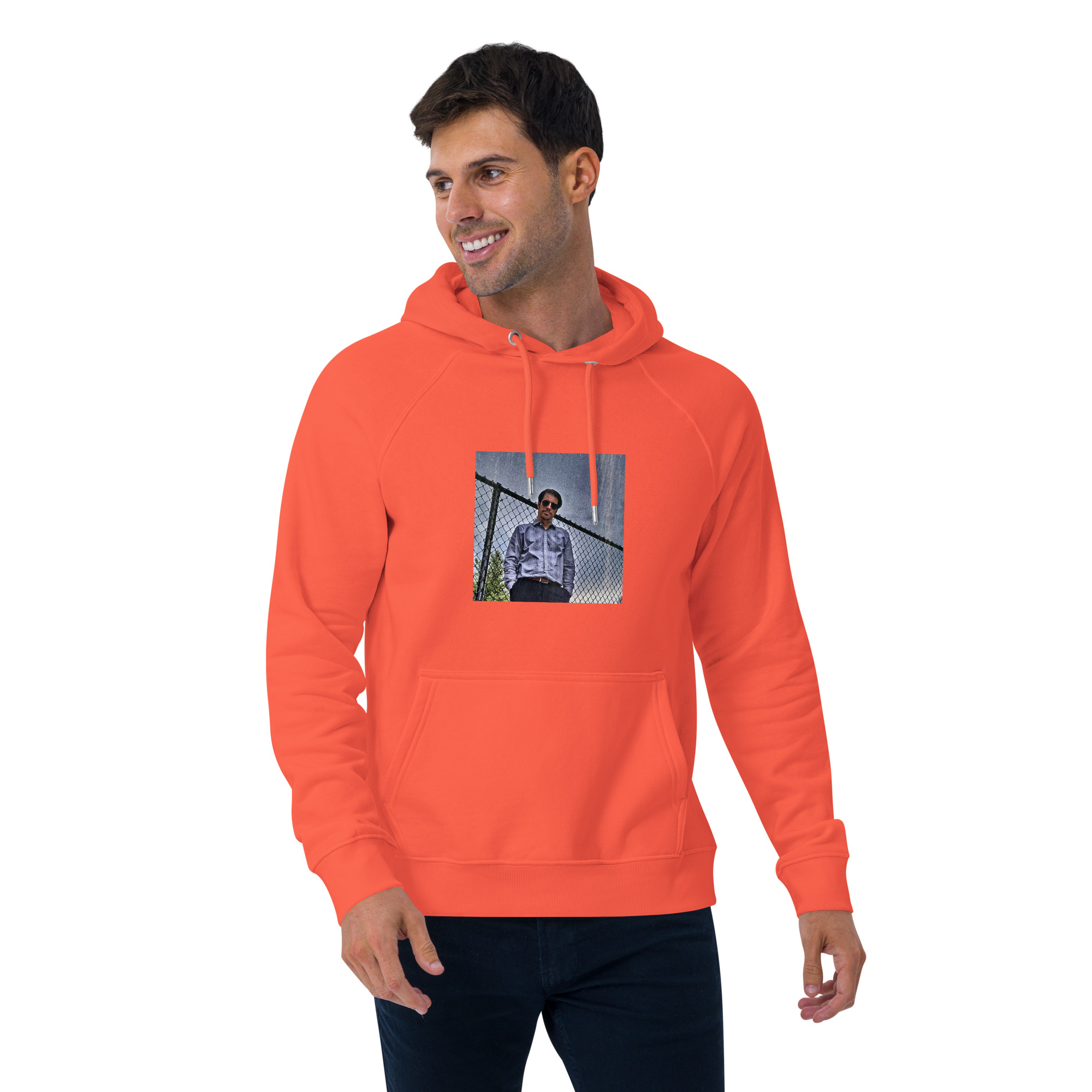 Unisex eco raglan hoodie - Image 11