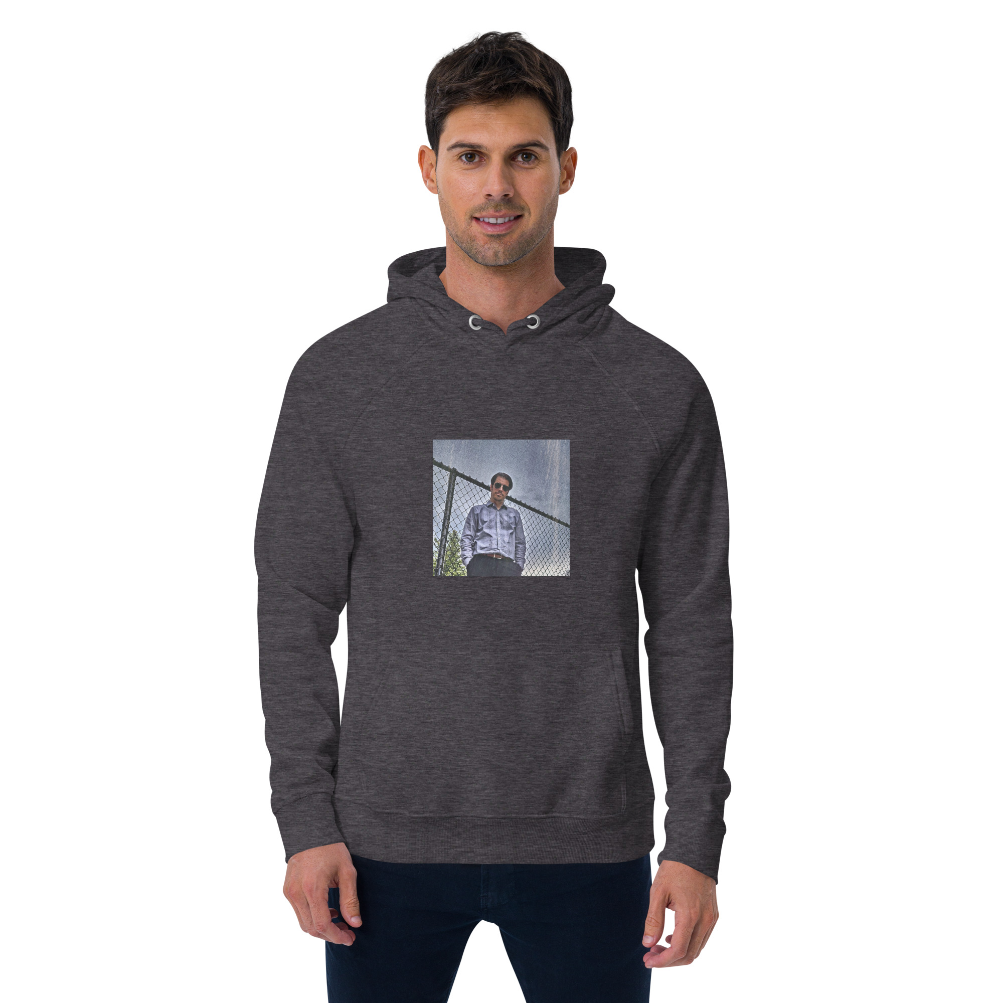 Unisex eco raglan hoodie - Image 4