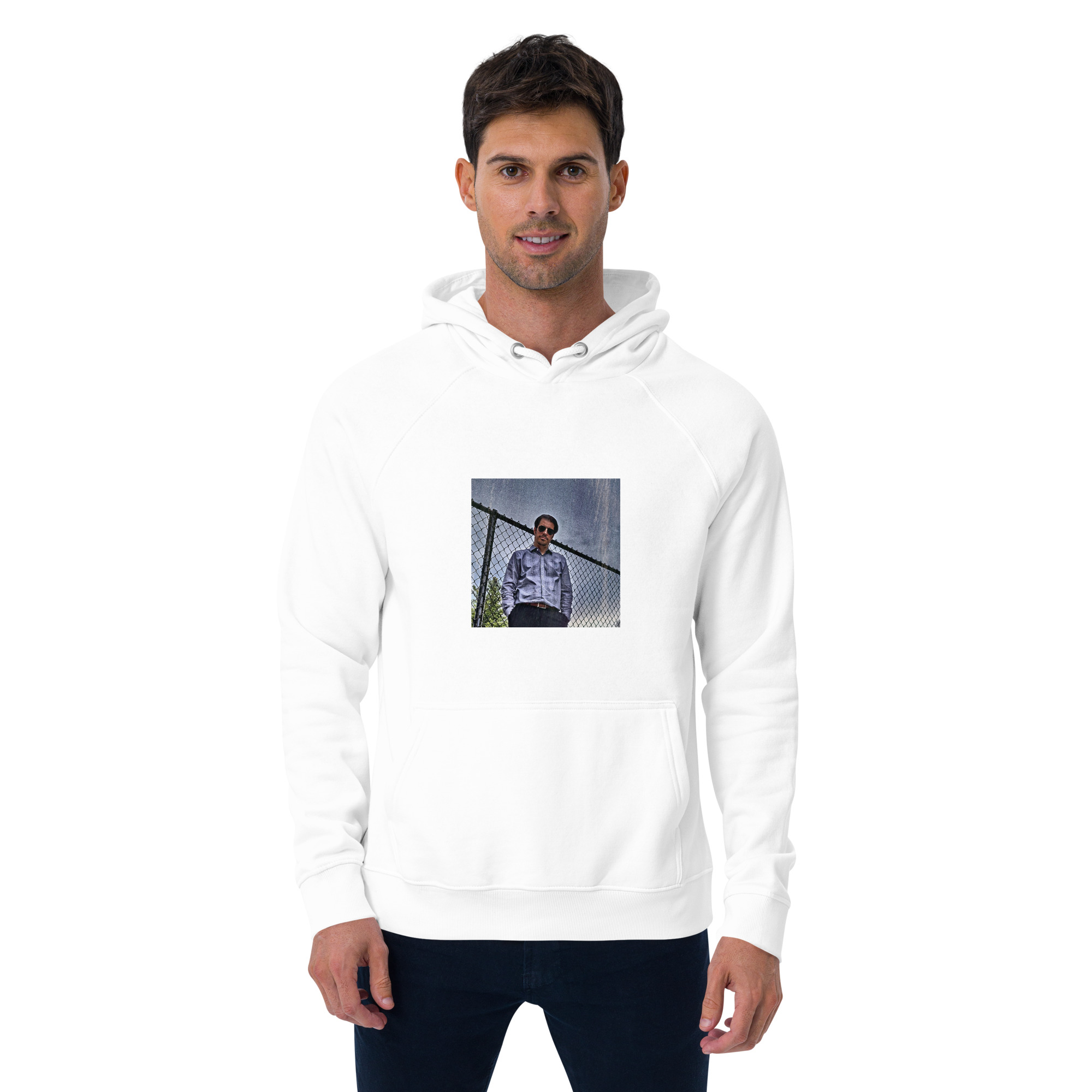 Unisex eco raglan hoodie - Image 13